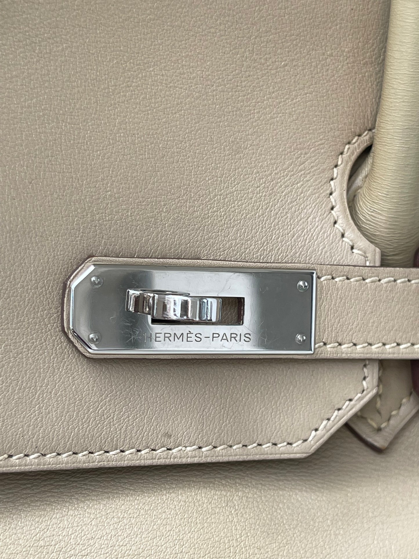 Hermes Birkin 35 em Couro Bege