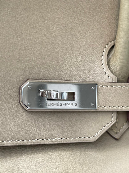 Hermes Birkin 35 em Couro Bege