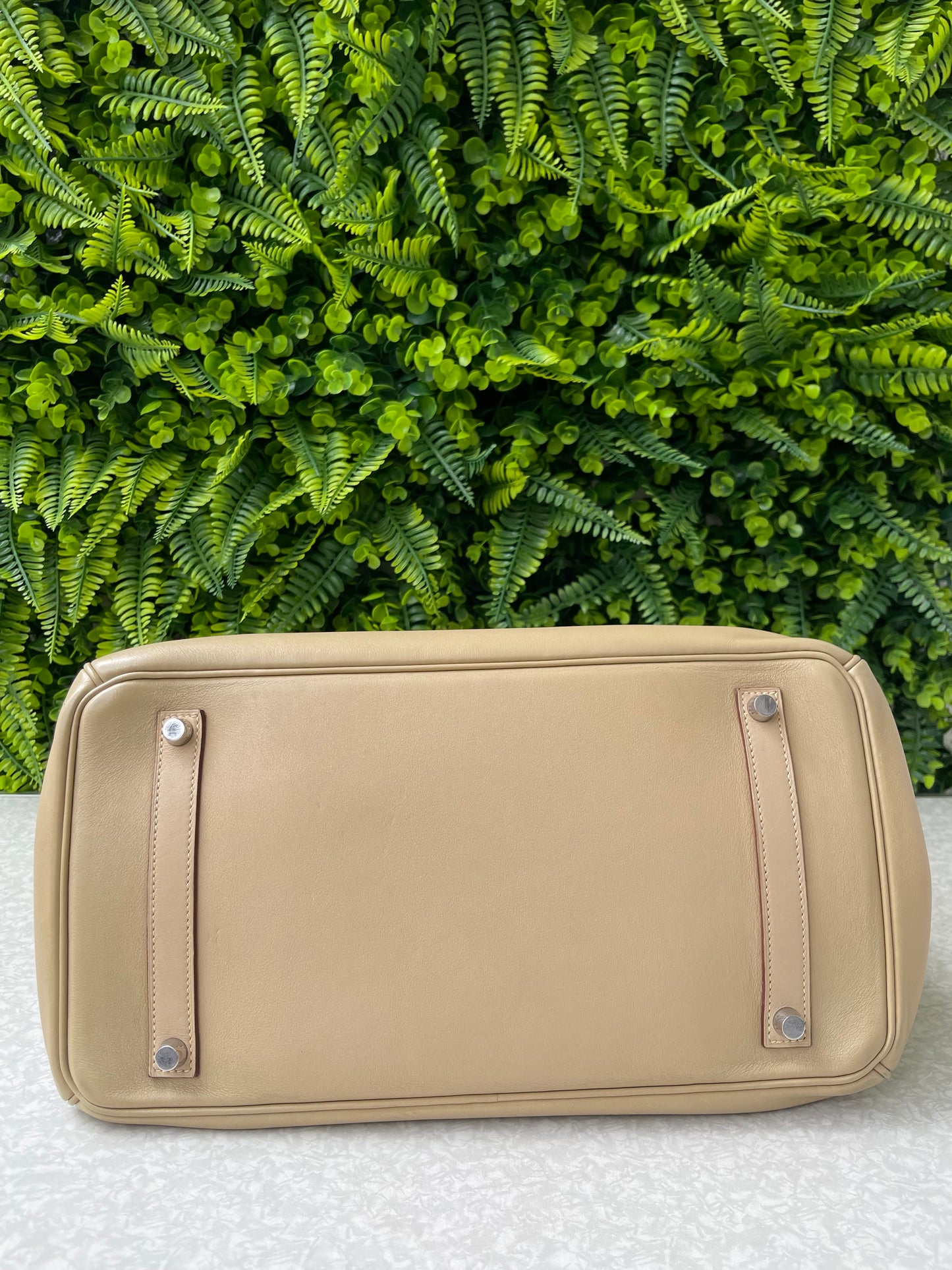 Hermes Birkin 35 em Couro Bege