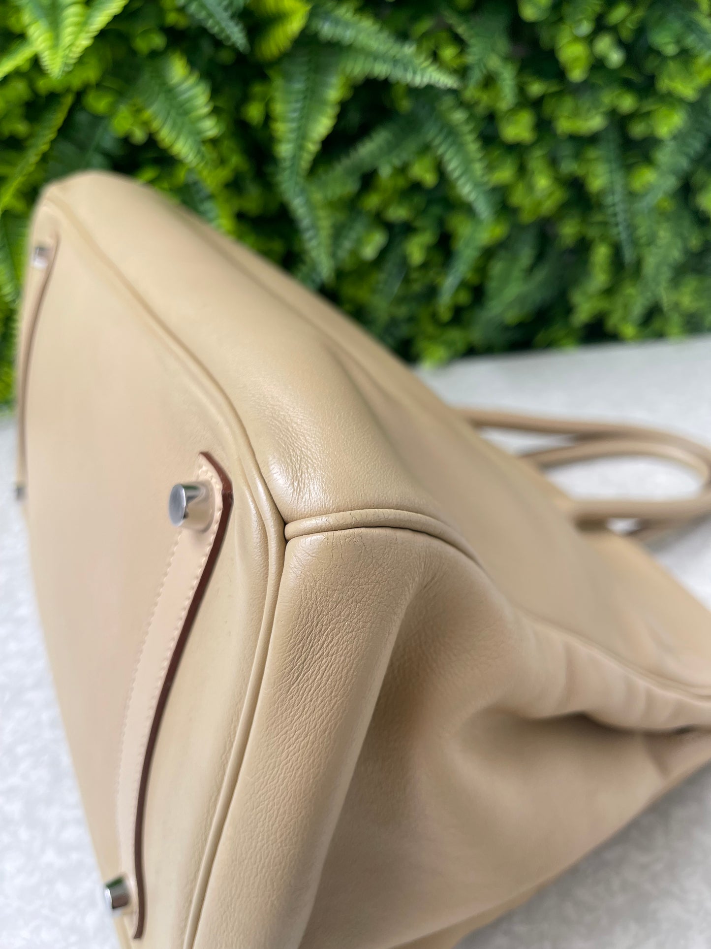 Hermes Birkin 35 em Couro Bege