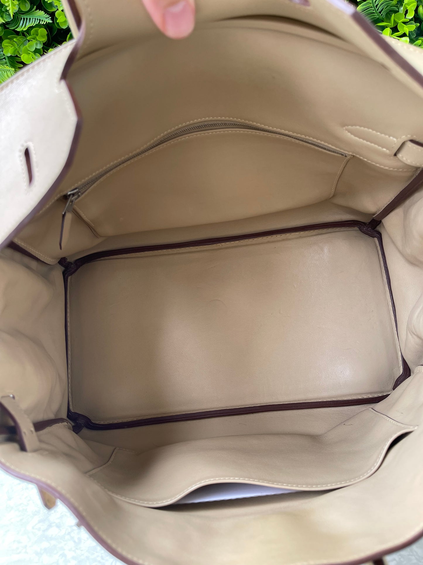 Hermes Birkin 35 em Couro Bege