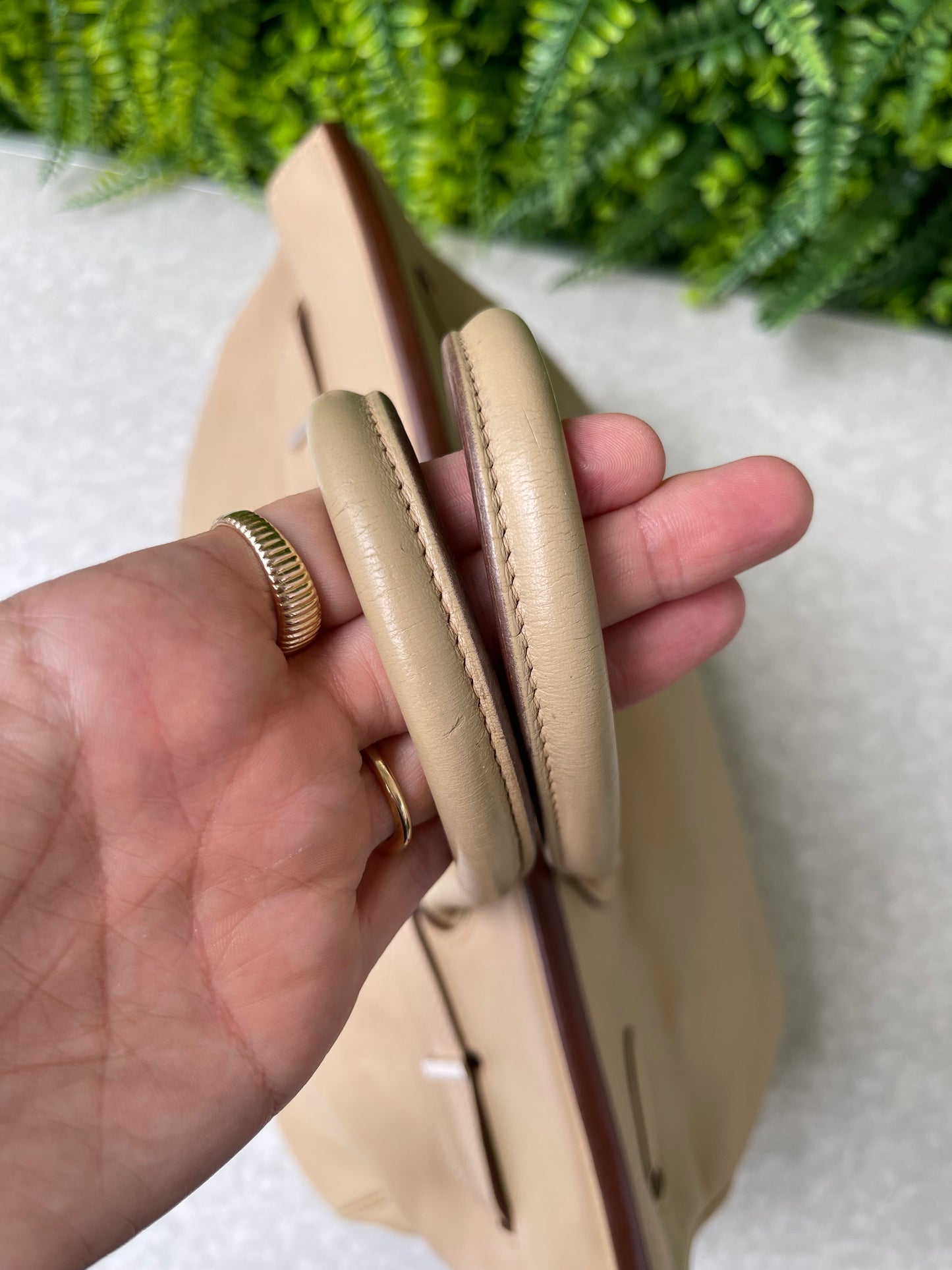 Hermes Birkin 35 em Couro Bege