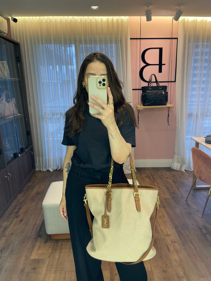 Saint Laurent Cassandre Tag Tote