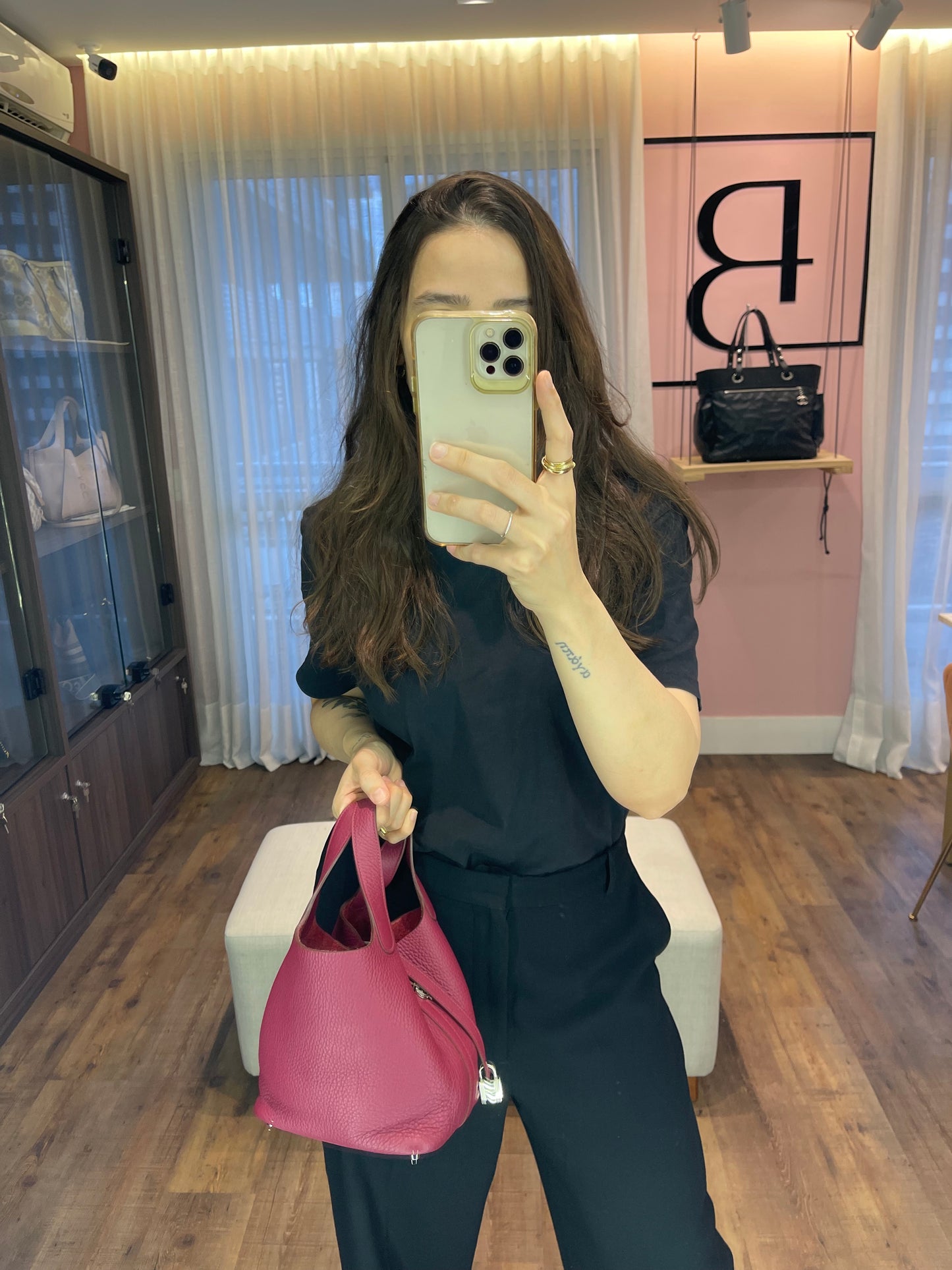 Hermes Picotin Lock 18 Vermelha