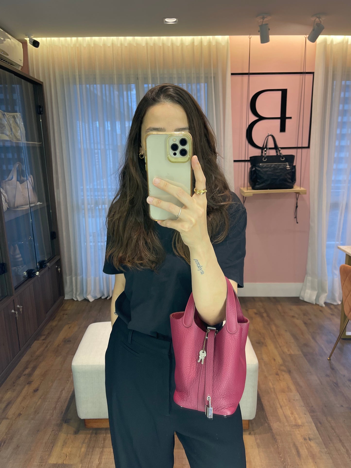 Hermes Picotin Lock 18 Vermelha