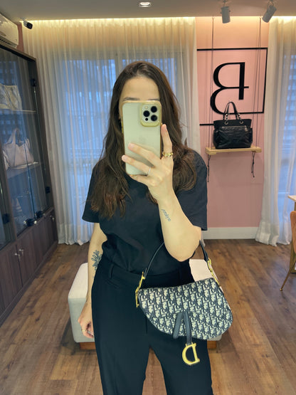 Dior Oblique Saddle Azul