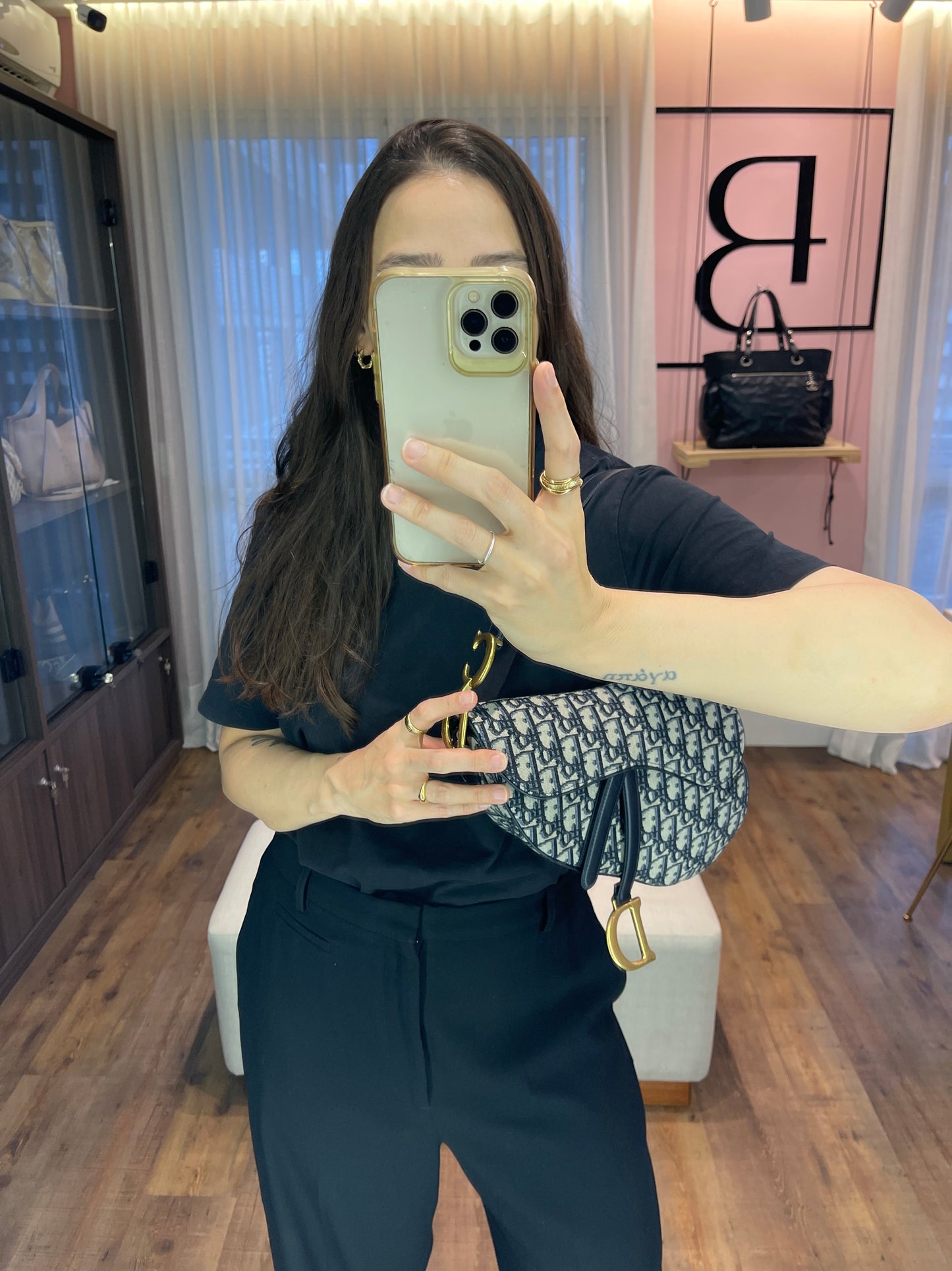 Dior Oblique Saddle Azul