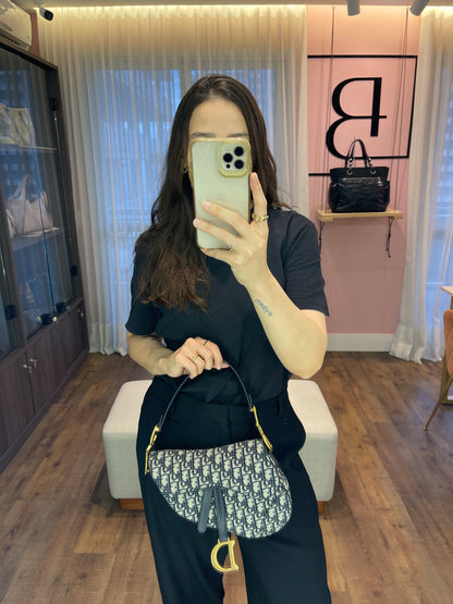 Dior Oblique Saddle Azul