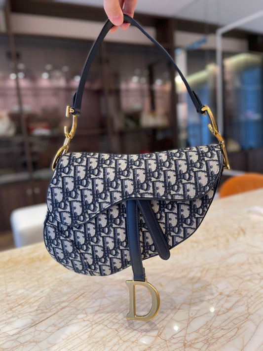 Dior Oblique Saddle Azul
