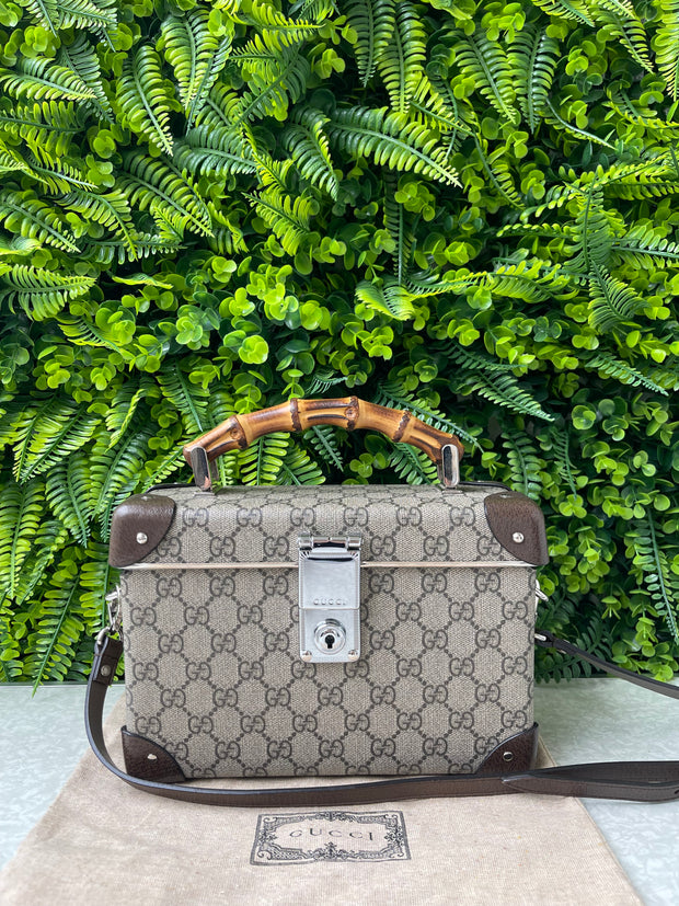 Gucci Bamboo Globe-Trotter GG Canvas