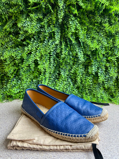 Espadrilhe Gucci Guccissima Azul Marinho