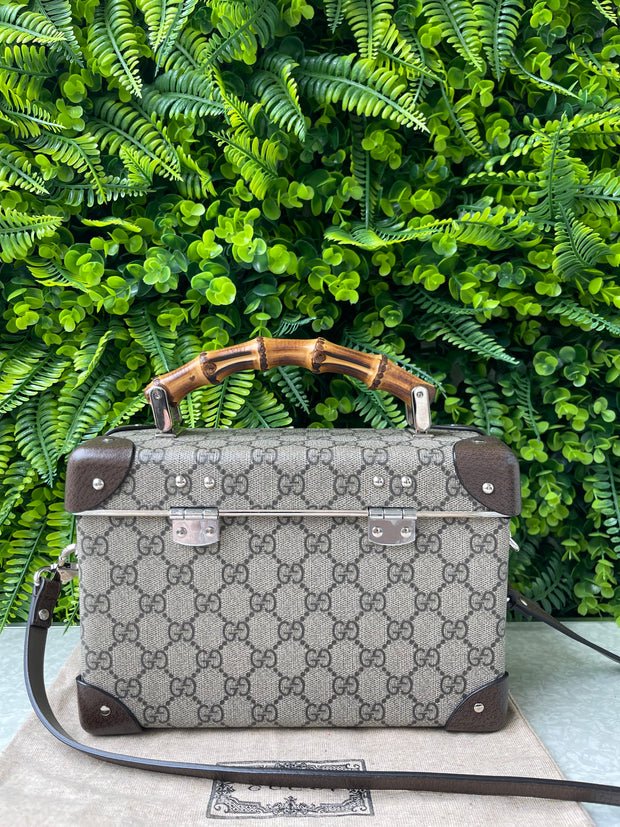 Gucci Bamboo Globe-Trotter GG Canvas