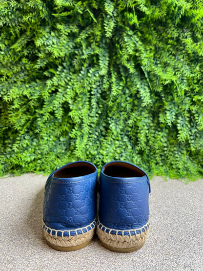 Espadrilhe Gucci Guccissima Azul Marinho