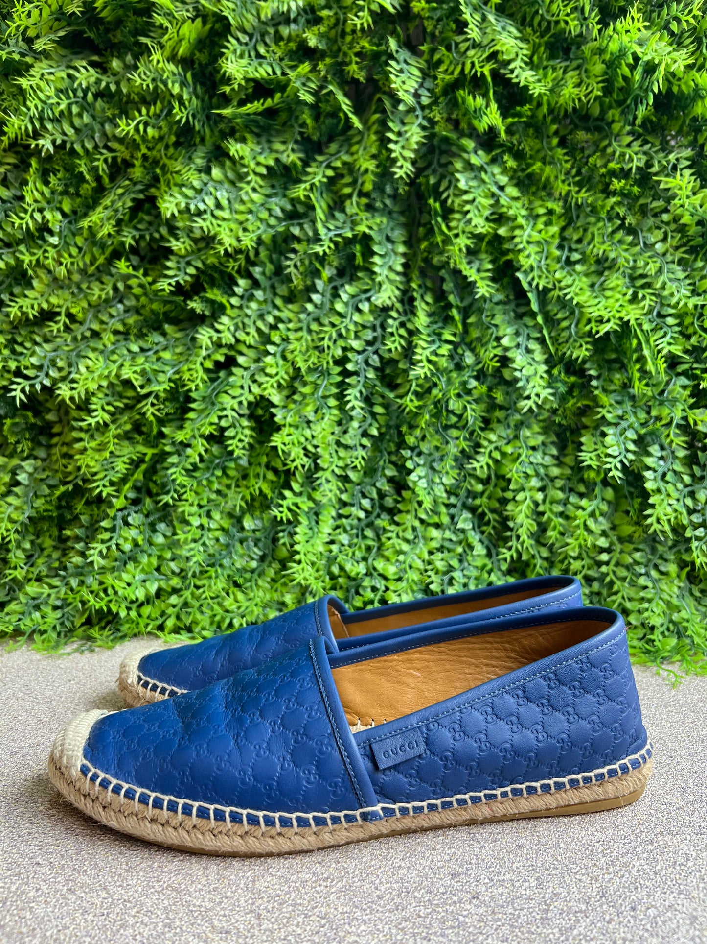 Espadrilhe Gucci Guccissima Azul Marinho