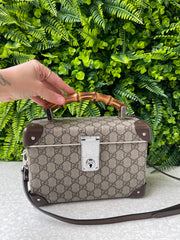 Gucci Bamboo Globe-Trotter GG Canvas