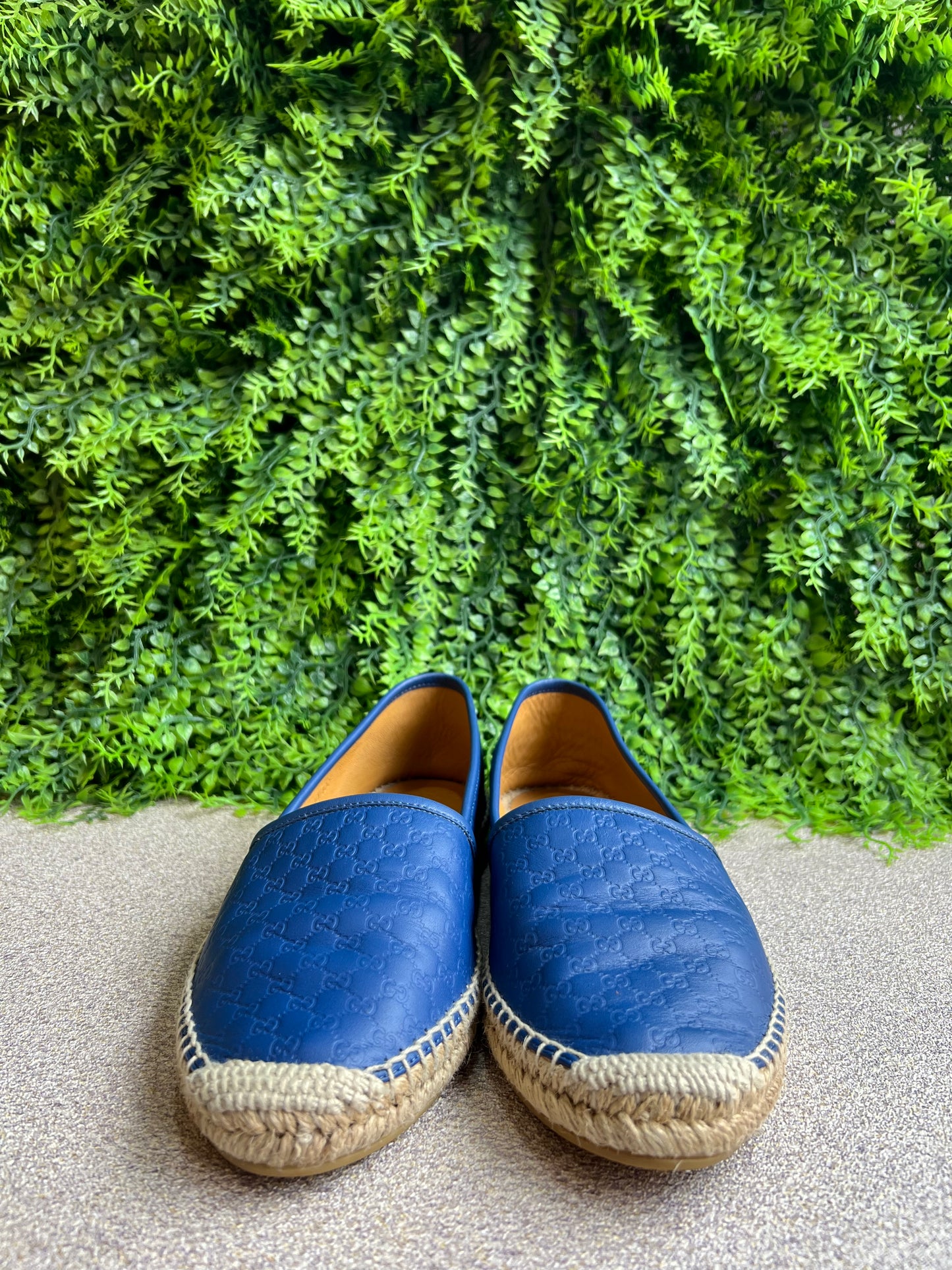 Espadrilhe Gucci Guccissima Azul Marinho