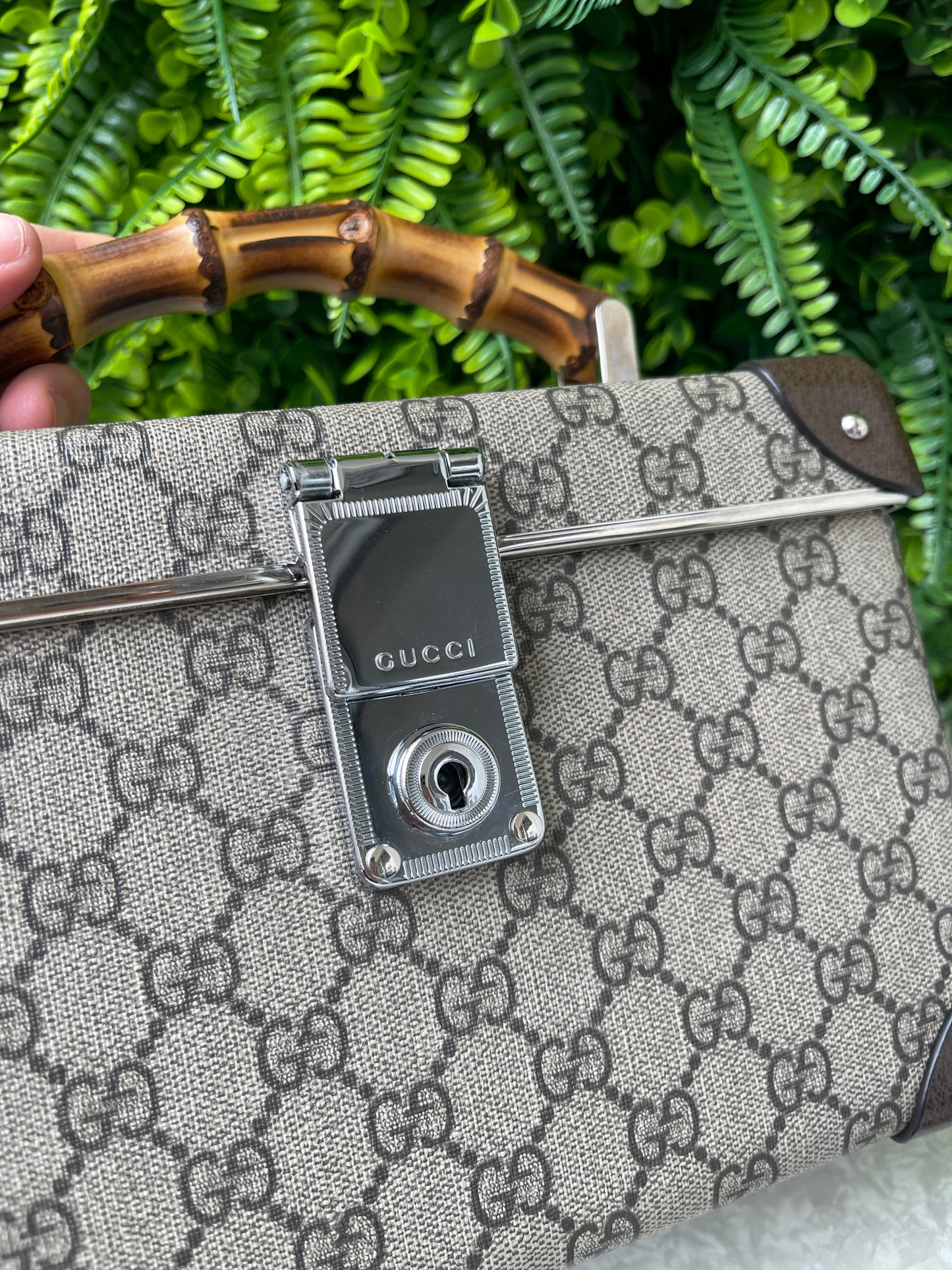 Gucci Bamboo Globe-Trotter GG Canvas
