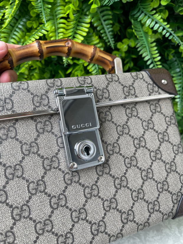 Gucci Bamboo Globe-Trotter GG Canvas