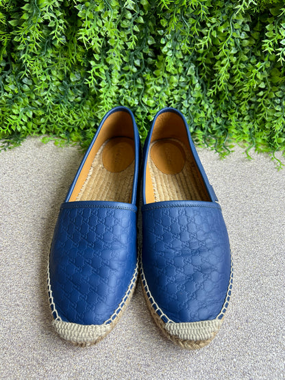 Espadrilhe Gucci Guccissima Azul Marinho
