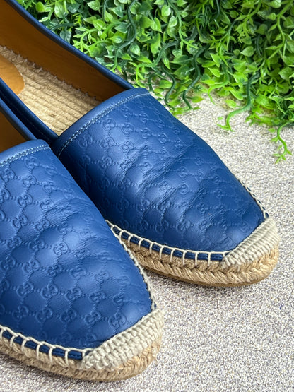 Espadrilhe Gucci Guccissima Azul Marinho