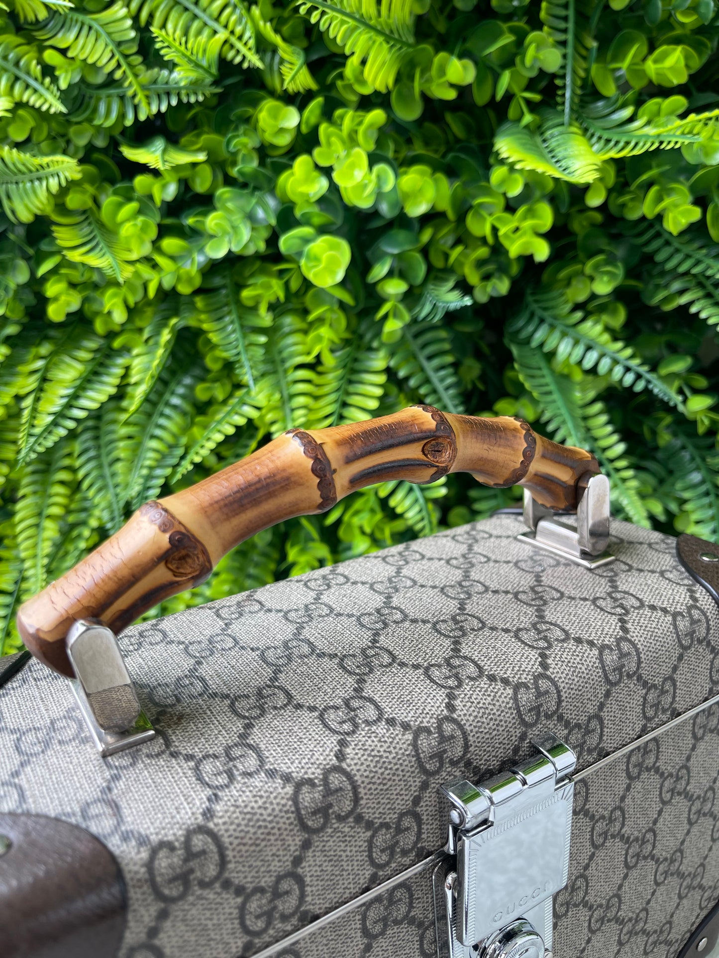 Gucci Bamboo Globe-Trotter GG Canvas