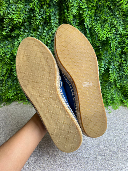 Espadrilhe Gucci Guccissima Azul Marinho