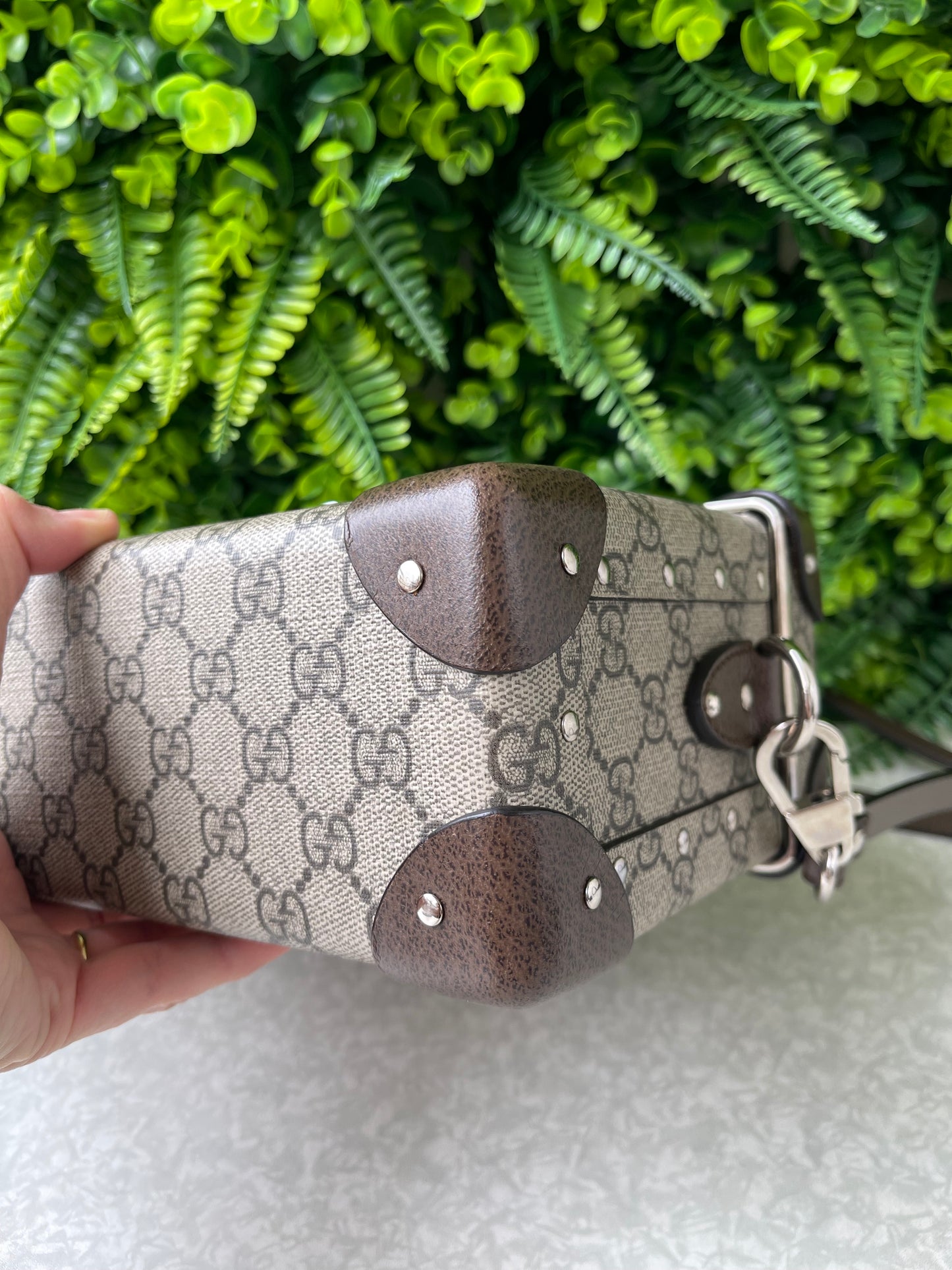 Gucci Bamboo Globe-Trotter GG Canvas