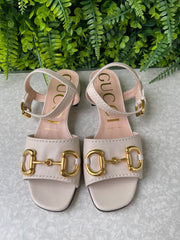 Sandália Gucci Horsebit Off White