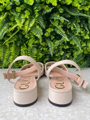 Sandália Gucci Horsebit Off White