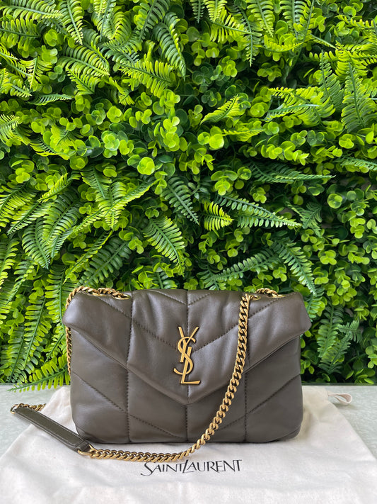 Saint Laurent Puffer Small Verde