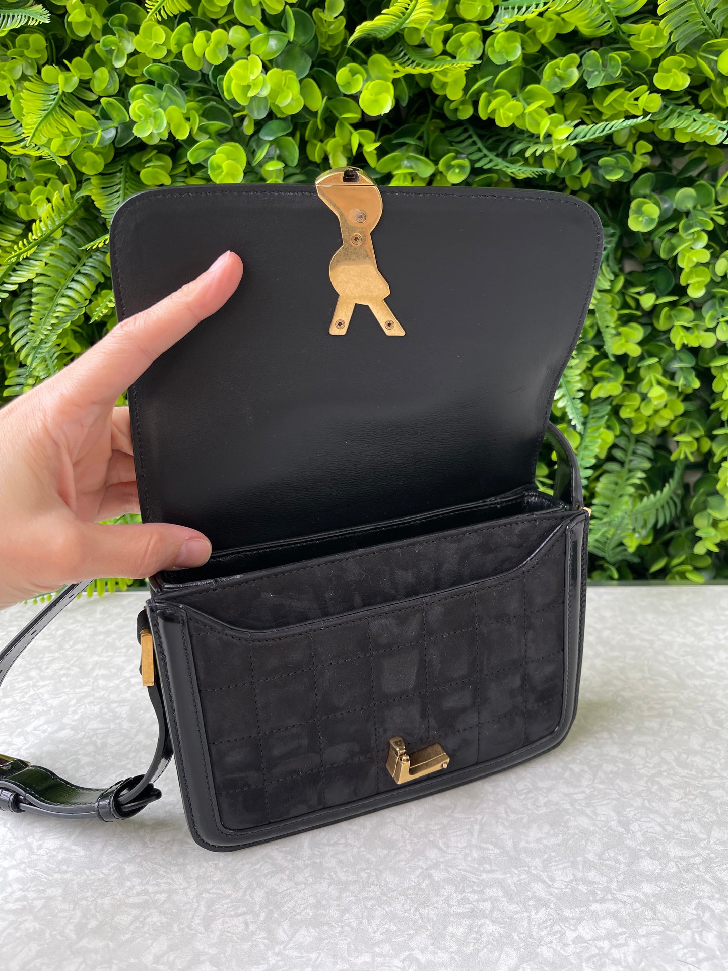 Saint Laurent Suede Solferino