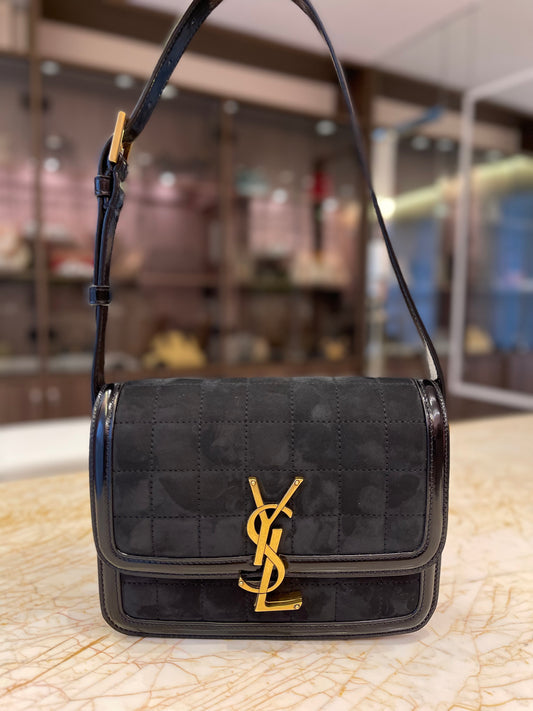 Saint Laurent Suede Solferino