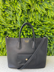 Prada Pre-Owned Saffiano Cuir Preta