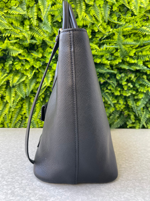 Prada Pre-Owned Saffiano Cuir Preta