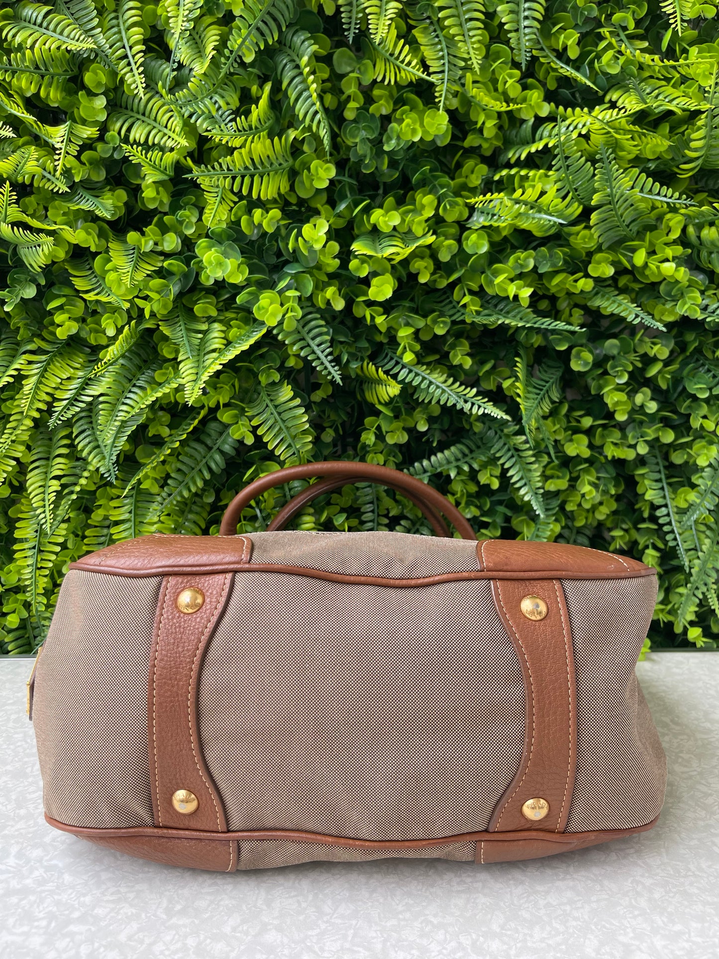 Prada Logo Jacquard Canvas