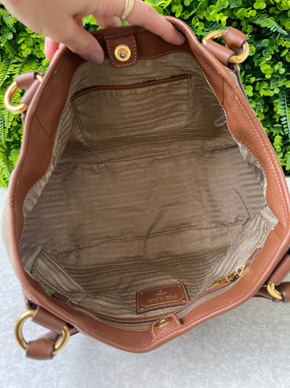 Prada Logo Jacquard Canvas