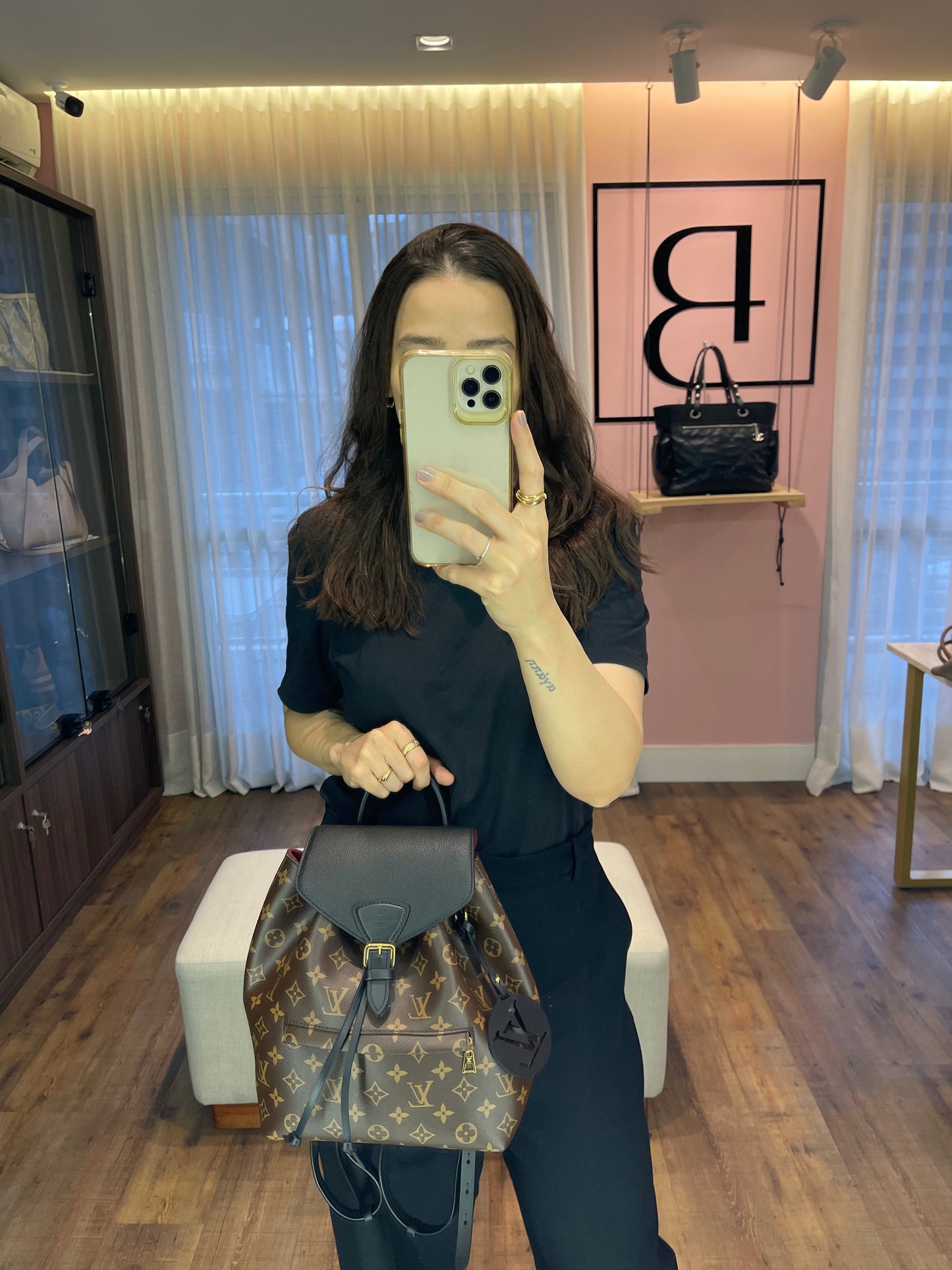 Mochila Louis Vuitton Montsouris NM Monogram