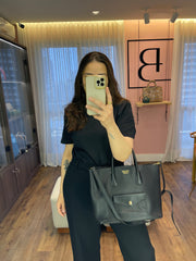 Prada Pre-Owned Saffiano Cuir Preta