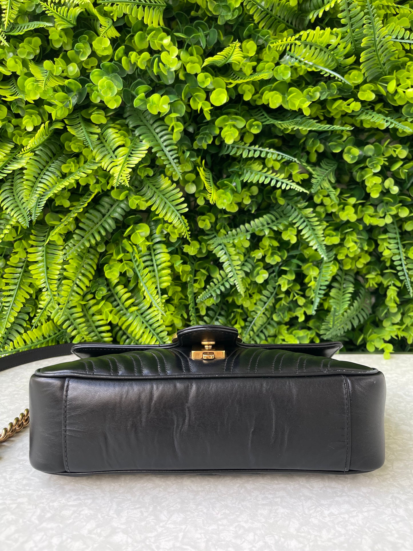 Gucci GG Marmont Small Matelassê Preta