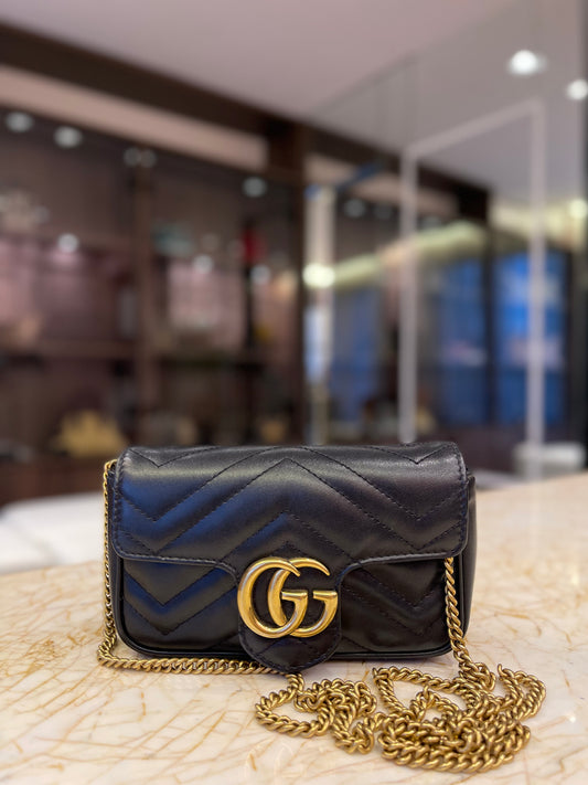 Gucci Marmont GG Mini Preta