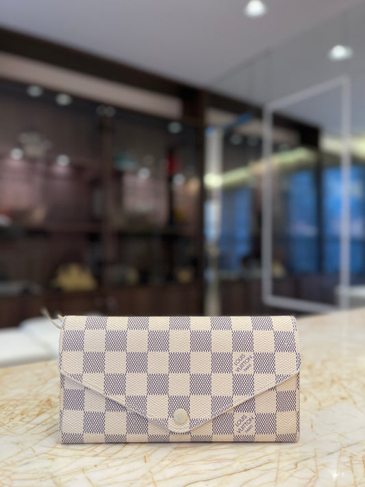 Carteira Louis Vuitton Sarah Damier Azur