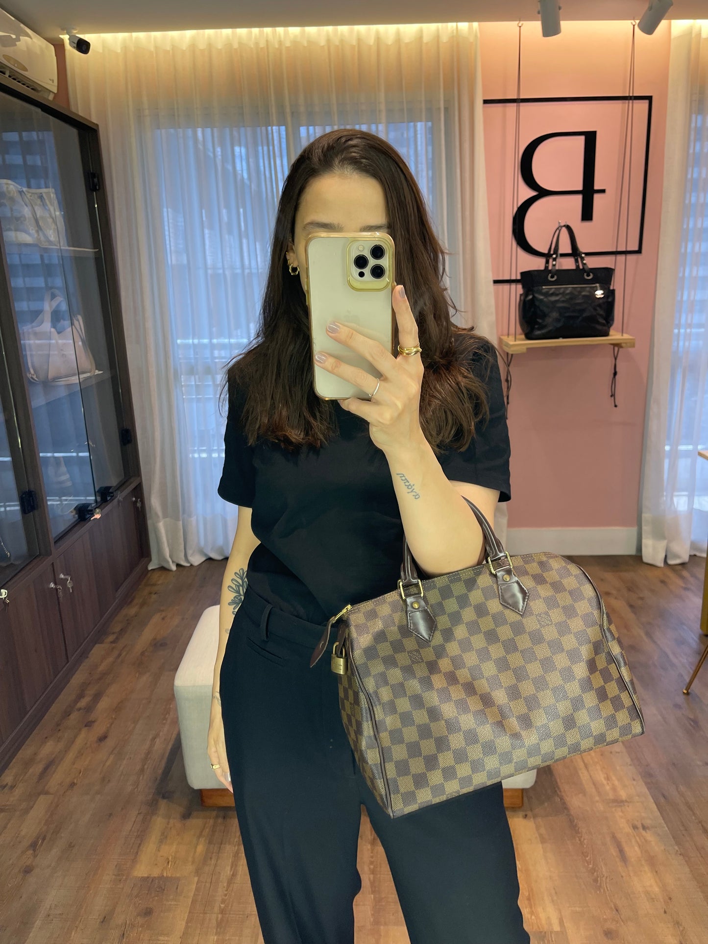 Louis Vuitton Speedy 30 Damier Ebene