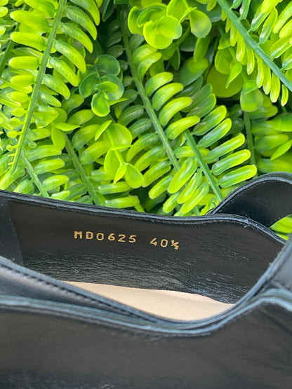 Sapato Christian Dior Mary Jane em Couro Preto