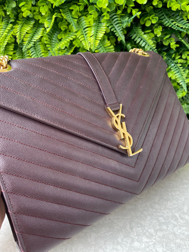 Saint Laurent Envelope Leather Bag