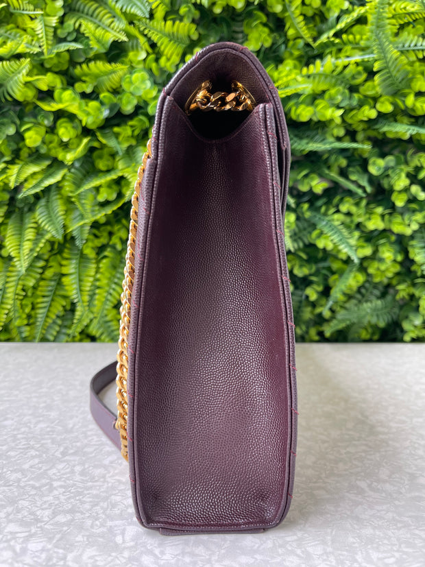 Saint Laurent Envelope Leather Bag