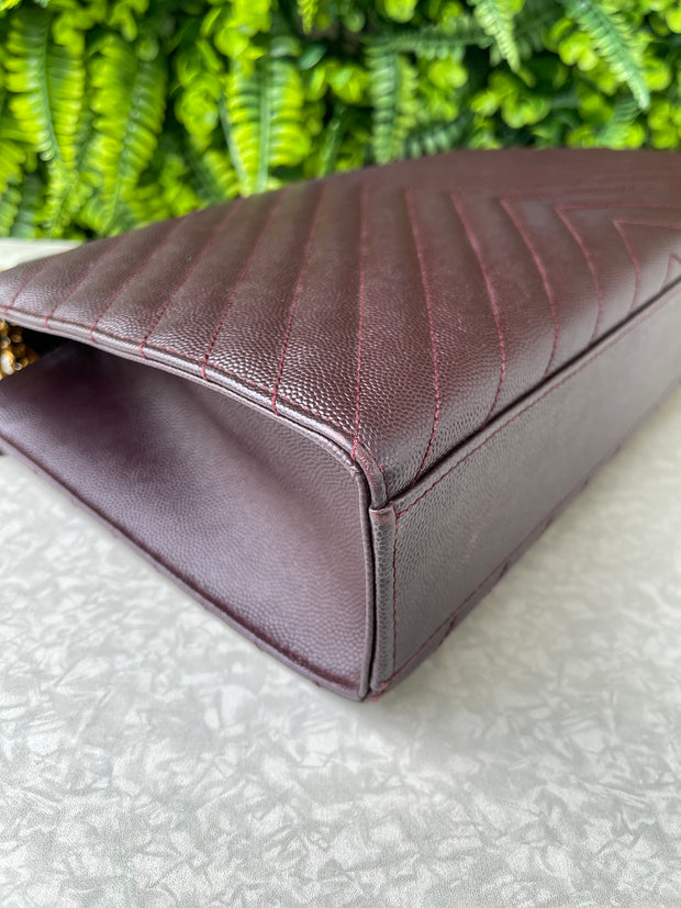 Saint Laurent Envelope Leather Bag