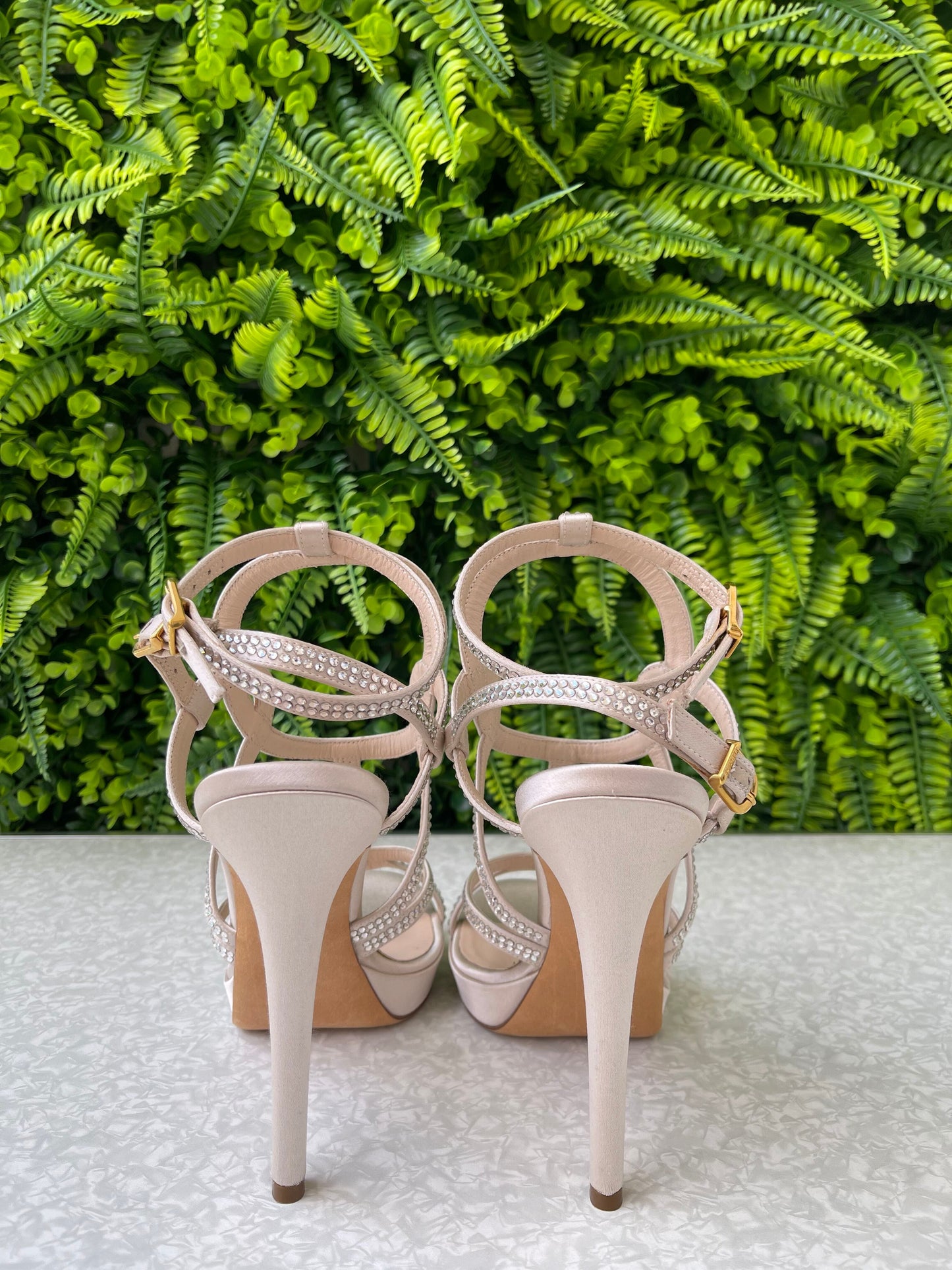 Sandália Versace Strass