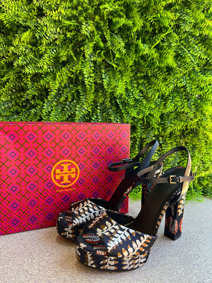 Sandália Tory Burch Estampa Folhas