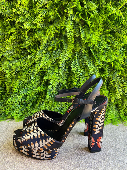 Sandália Tory Burch Estampa Folhas