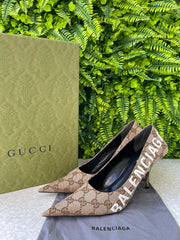 Scarpin Gucci x Balenciaga Knife Heels